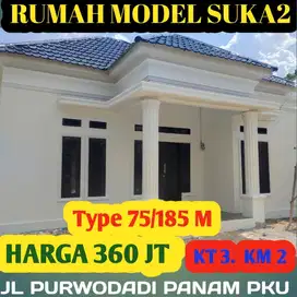 Dijual Rumah Baru Type 75/185M Jl Purwodadi Ujung Panam Kota Pekanbaru