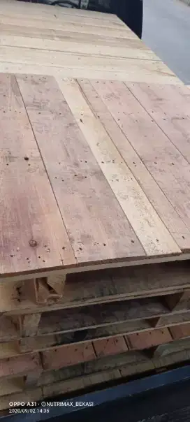 Palet kayu jati belanda tipe rapet 110x95x14cm