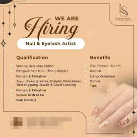 LOWONGAN NAIL & LASH ARTIST