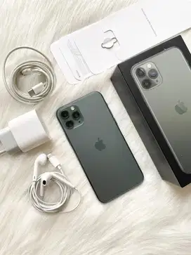 Iphone 11 pro 64gb midnight green, resmi iBox (like new)