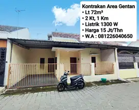 Kontrakan Area Gentan Dekat Purwosari, Laweyan, Solo Baru