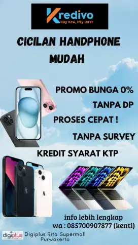 Promo kredit Iphone bunga mulai dari 0%