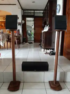 Surround 2 unit+stand kayu custom.