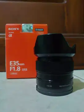 SONY E 35mm f1.8 fullset MULUS!!MURAH!! NEGO!! BONUS!!