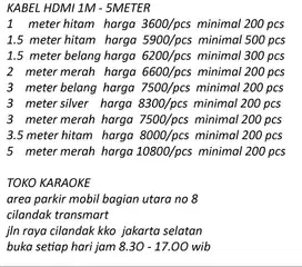 jual kabel hdmi 1m sd 5m murah promo