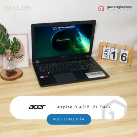 Acer Asp A315|A9-9425/4gb/128gb+hdd 500gb/15 Hd/numeric pa$/body slim