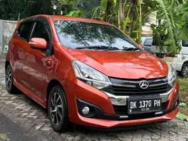 TDP 15JT Daihatsu Ayla 1.2 R Automatic 2018 NIK 2017 Orange