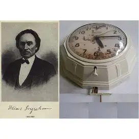 Jam kapal electric antik - art deco Ingraham clock made ini USA  anno