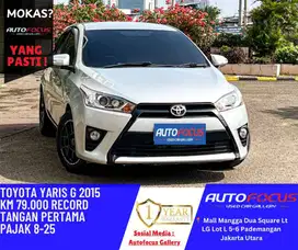 Toyota Yaris 1.5 G AT Silver Metalik nik 2015 Low km Asli