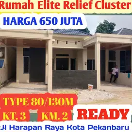 Rumah Cluster Type 80/133M Jl Harapan Raya kota Pekanbaru