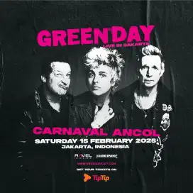 For Sale Tiket Konser Greenday Cat.3 Ancol Jakarta