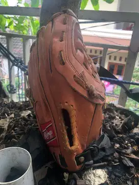 Glove softball sarung tangan baseball rawlings original leather