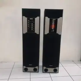 Speaker aktif karaoke GPX 8 inchi, bluetooth, tinggi 1 mtr