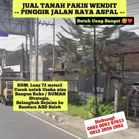 JUAL TANAH PINGGIR JALAN RAYA MANGLIAWAN Perbatasan