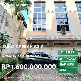 ruko komplek asia mega mas daerah asia dan aksara