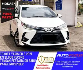 [Bergaransi] TOYOTA YARIS GR S 1.5 A/T 2021 White Pajak panjang