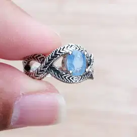 Cincin Batu Permata Natural Blue Safir / Sapphire Ceylon Srilanka 13