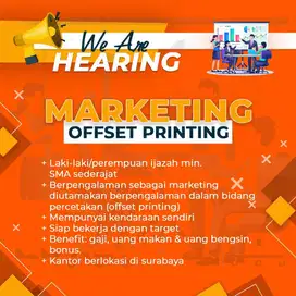 Lowongan Admin dan Marketing