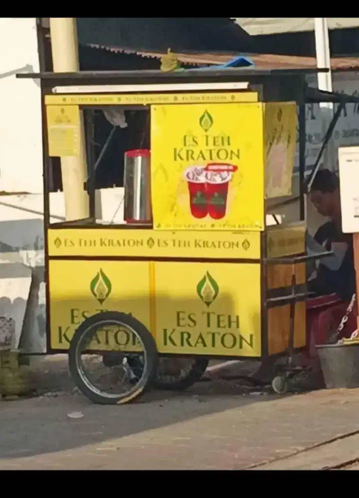 Jual gerobak kerangka full besi dan mesin Pres