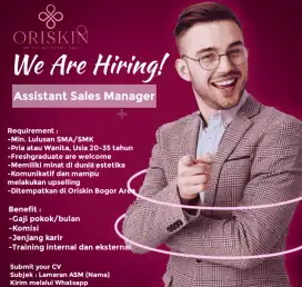 Assistant Sales Manager Oriskin Bogor Area