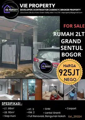 DI JUAL RUMAH SIAP HUNI DI GRAND SENTUL BOGOR