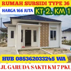 Rumah Subsidi Type 36 Jl KIJANG Putih Garuda sakti Km 7 Kampar (Riau)