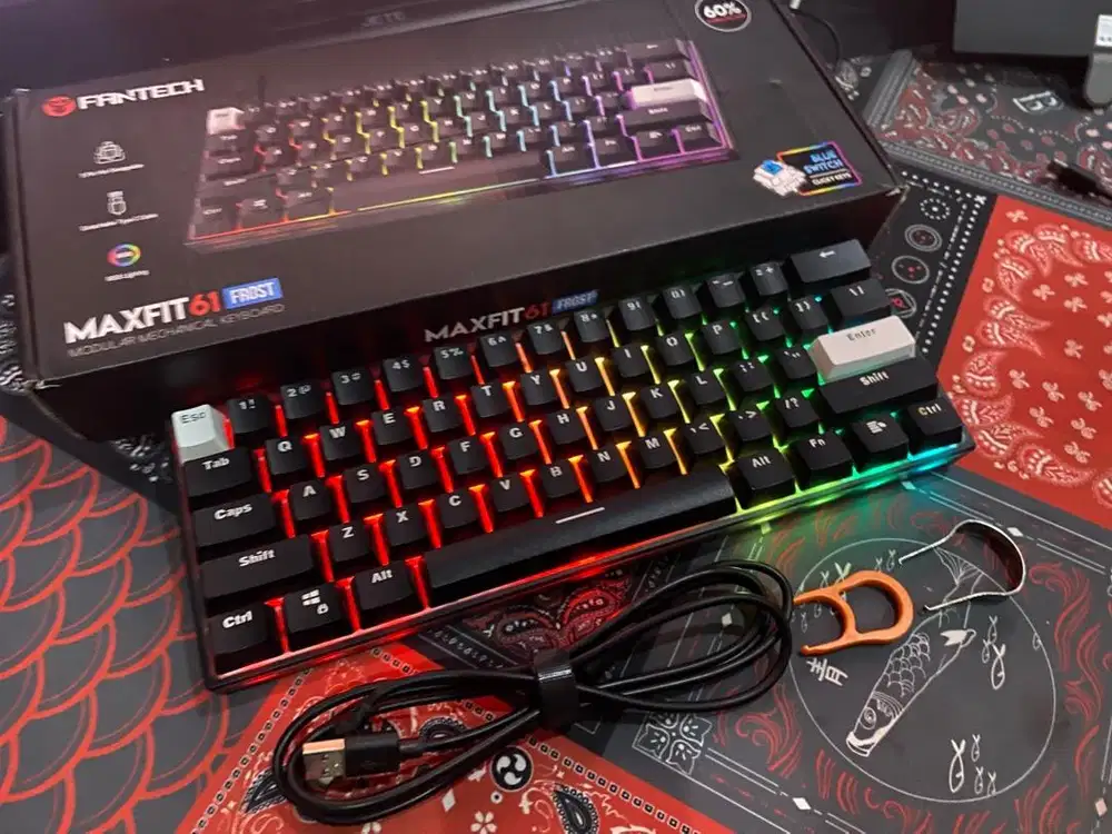 Keyboard mechanical Fantech MAXFIT61 FROST