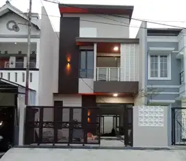 Rumah Baru Modern Tropis di Margahayu Raya