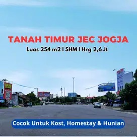 Tanah Dekat JEC Jogja, Cicil Tanpa Bunga: 2.6 Jt/m2