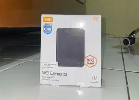 HARD DISK EKSTERNAL WD ELEMENTS 1TB BARU