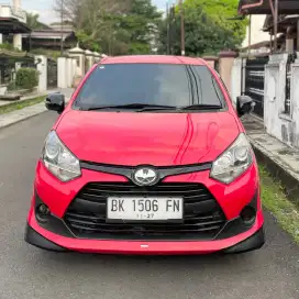 [DP 16jt] Toyota Agya TRD S 1.2 A/T 2017 Merah