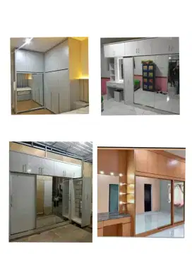 Design lemari fhinising full kaca cermin
