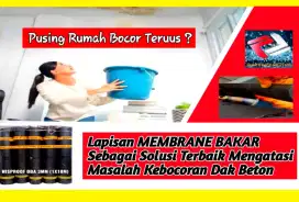 JASA APLIKASI MEMBRANE BAKAR WATERPROOFING TERBAIK ANTI BOCOR