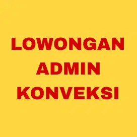 Lowongan Admin Konveksi