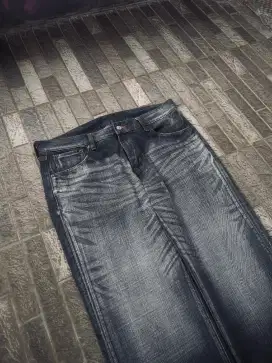 Jeans Fading Crack Wash