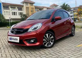 Low KM TDP 7,JT Honda Brio 1.2 RS Bensin-AT Merah 2017