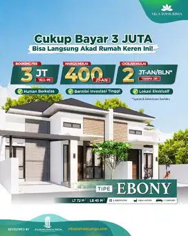 Rumah READY STOCK MODAL 3 JUTA bisa AKAD  dekat St. KCIC,  Tol BAROS