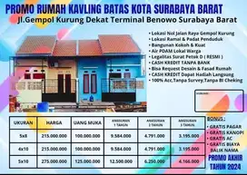 rumah kredit Inhouse murah lokasi belakang paragon Benowo