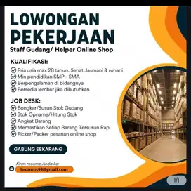 Loker Pria Staff Gudang