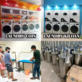 Mesin Laundry Coin & Kiloan - Paket Lengkap Usaha Laundry