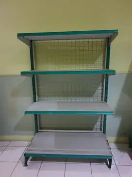 RAK MINIMARKET SINGLE WARNA HIJAU