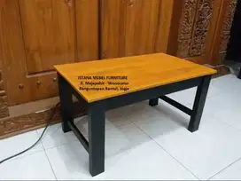 Meja Komputer Belajar Tulis Laptop Kos Kost Pendek Lesehan Kayu Mahoni