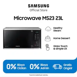 SAMSUNG Microwave Solo MS23K3515AS Quick Defrost 23L