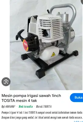 Jual pompa irigasi merek TOSITA