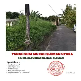 Tanah murah sleman 1jtan/m2 shm 510 m2