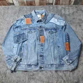 Jaket jeans trucker levi's delightful size l xl