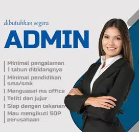 Lowongan Staff Admin Kantor