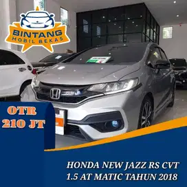 HONDA NEW JAZZ RS CVT GK5 1.5 AT AUTOMATIC 1500 CC BENSIN TAHUN 2018