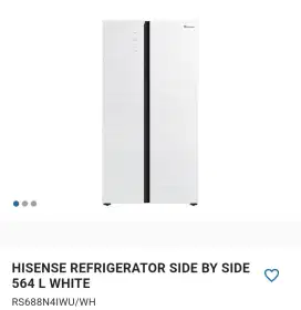 HISENSE REFRIGERATOR SIDE BY SIDE 564L