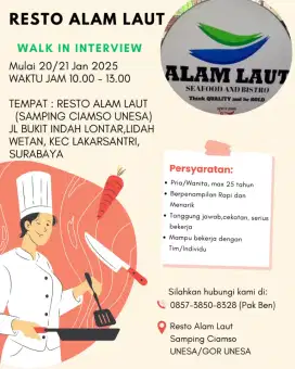 LOKER RESTO ALAM LAUT